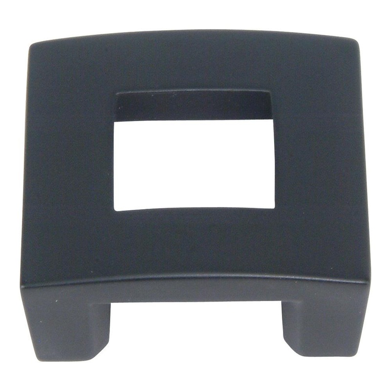 Atlas Homewares Centinel SquareKnob 1.25 CC 255-BL Matte Black