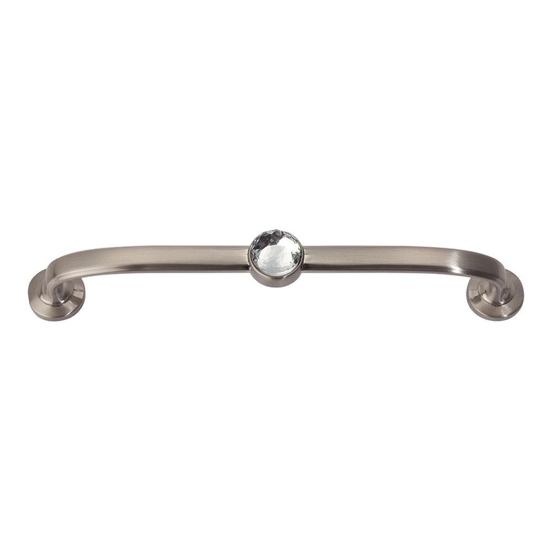 Atlas Homewares Crystal Bracelet Pull 128 MM CC 345-BRN Brushed Nickel
