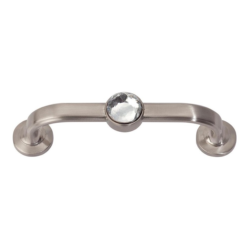 Atlas Homewares Crystal Bracelet Pull 3 CC 344-BRN Brushed Nickel