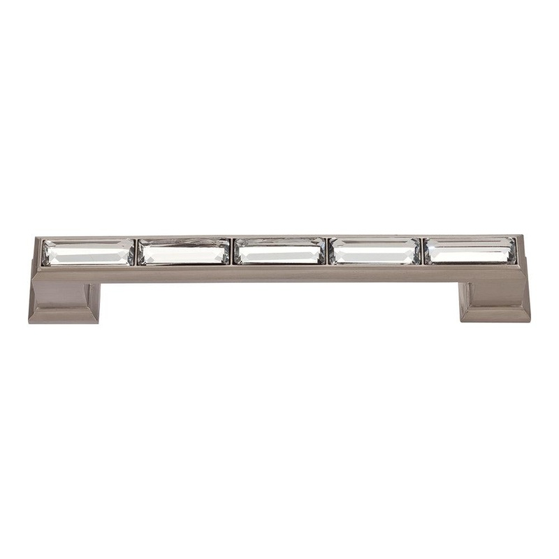 Atlas Homewares Legacy Crystal Pull 128 MM CC 342-BRN Brushed Nickel