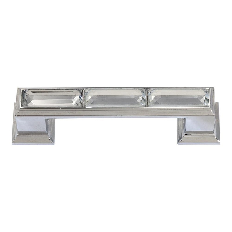 Atlas Homewares Legacy Crystal Pull 3 CC 341-CH Polished Chrome