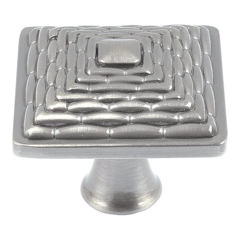 Atlas Homewares Mandalay SquareKnob 237-BRN Brushed Nickel