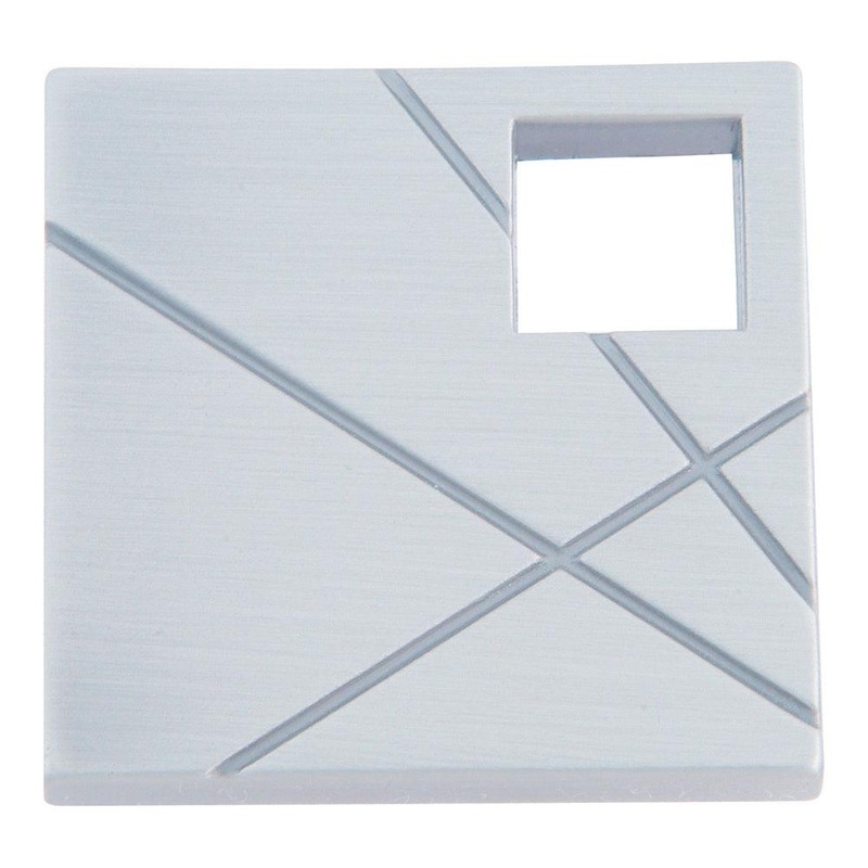 Atlas Homewares Modernist SquareLeft Knob 251L-BRN Brushed Nickel