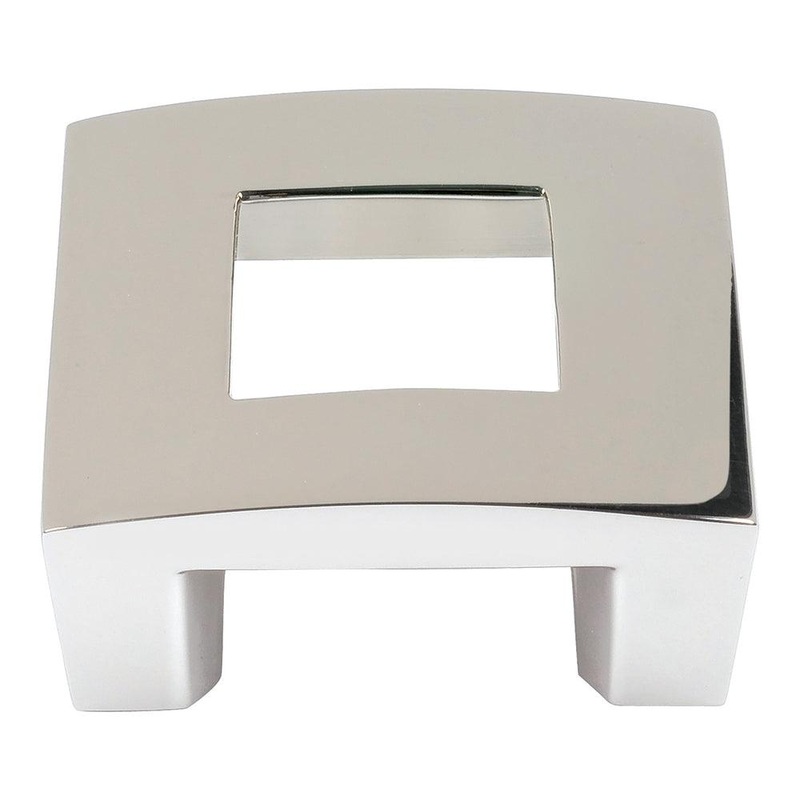 Atlas Homewares Centinel SquareKnob 1.25 CC 255-PN Polished Nickel