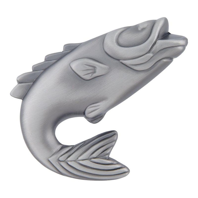 Atlas Homewares Fish Knob 2204-NO Pewter