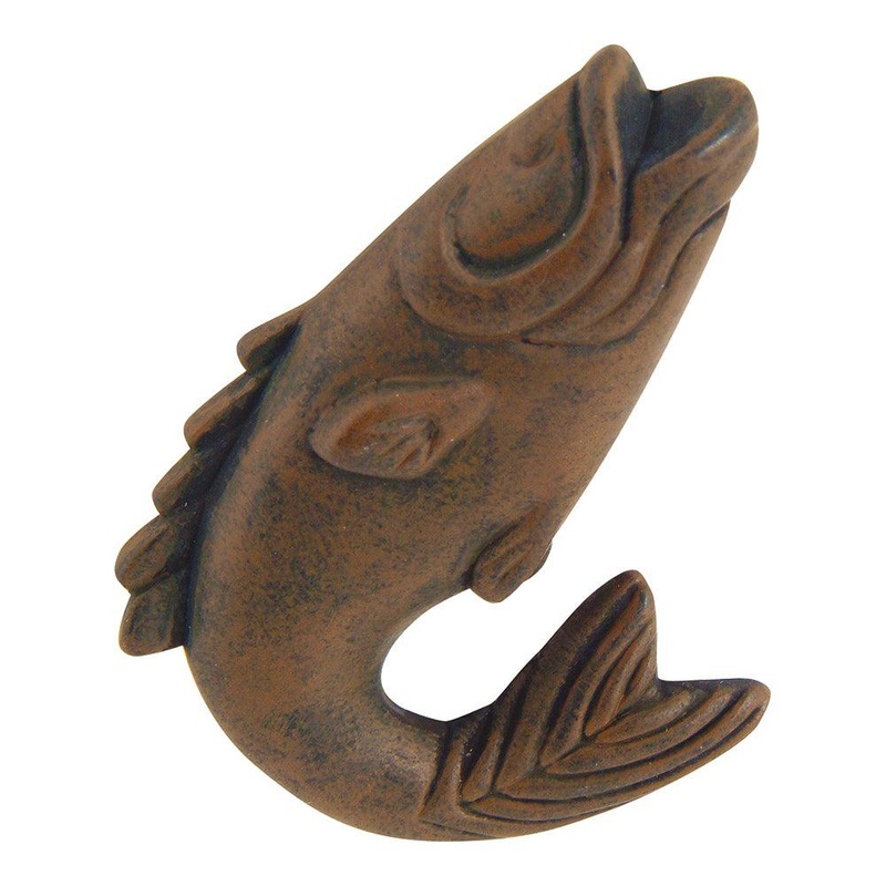 Atlas Homewares Fish Knob 2204-R Rust