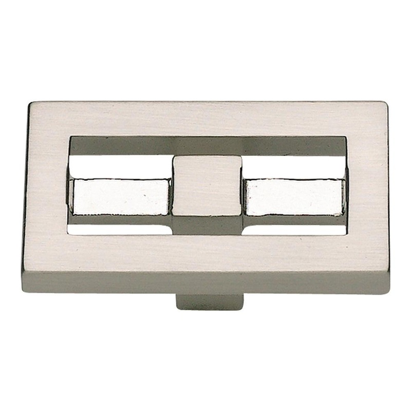 Atlas Homewares Nobu Rectangle Knob 261-BRN Brushed Nickel