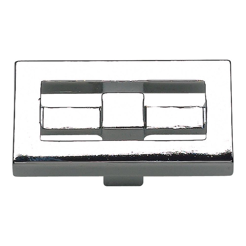 Atlas Homewares Nobu Rectangle Knob 261-CH Polished Chrome