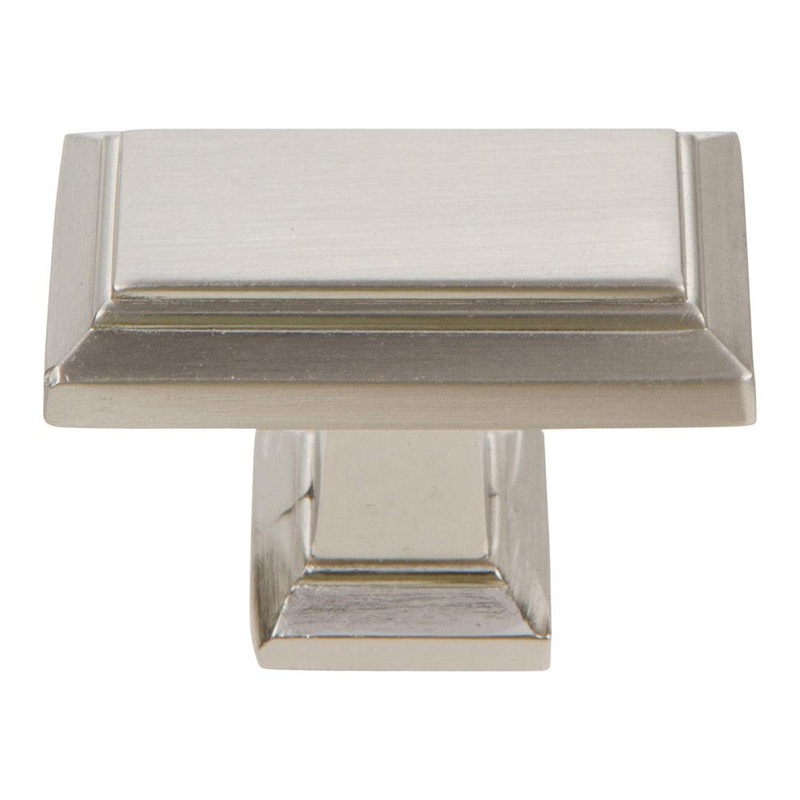 Atlas Homewares Sutton Place Rectangle Knob 290-BRN Brushed Nickel