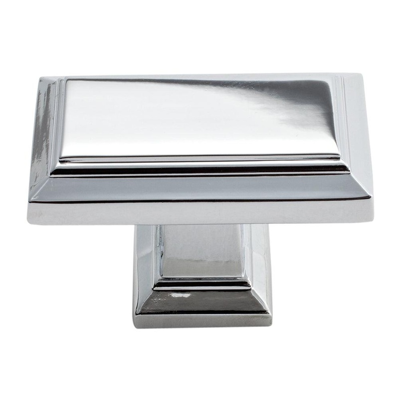 Atlas Homewares Sutton Place Rectangle Knob 290-CH Polished Chrome