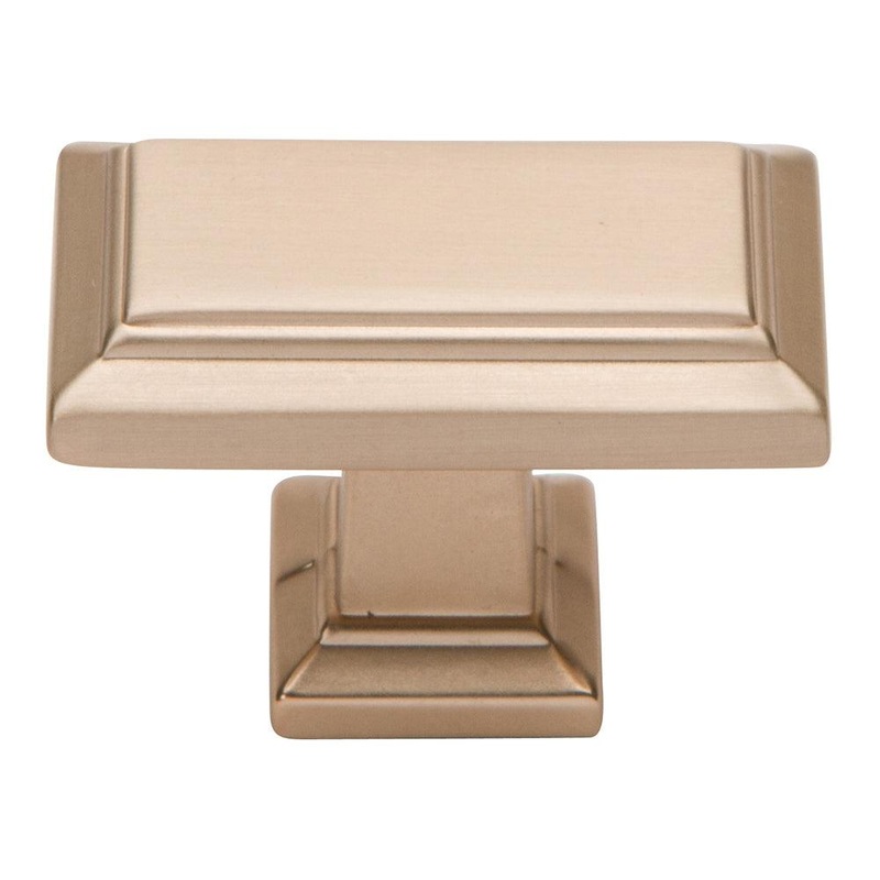 Atlas Homewares Sutton Place Rectangle Knob 290-CM Champagne