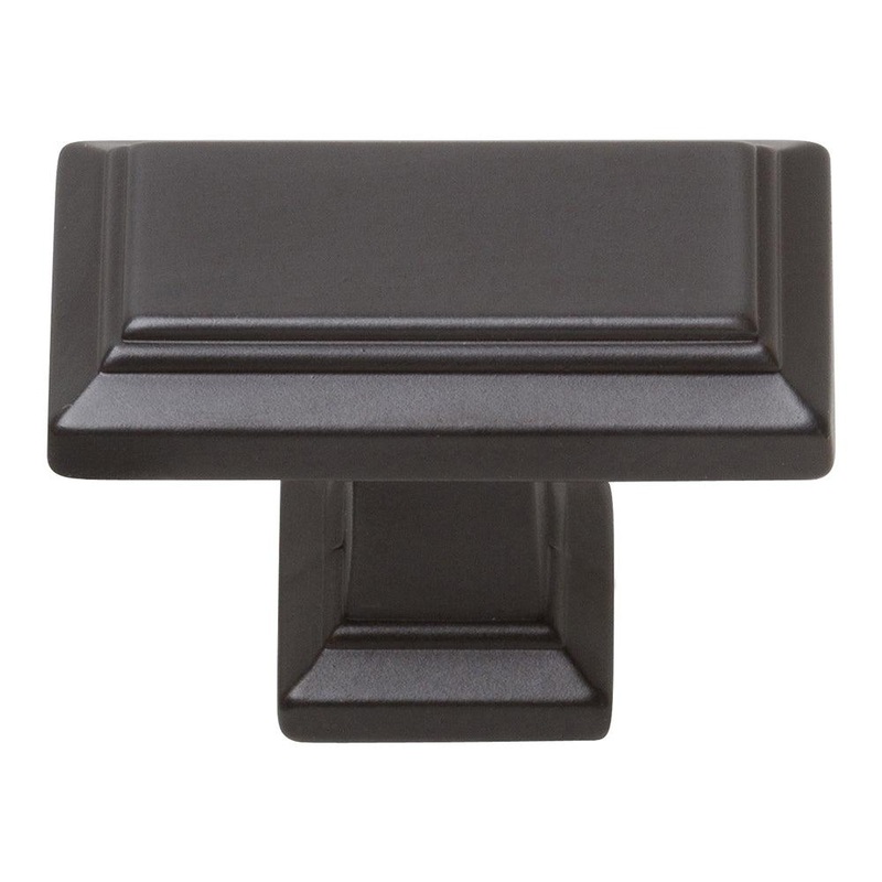 Atlas Homewares Sutton Place Rectangle Knob 290-MB Modern Bronze
