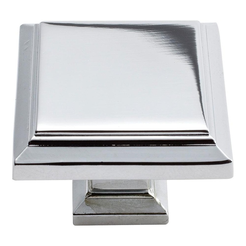 Atlas Homewares Sutton Place SquareKnob 289-CH Polished Chrome