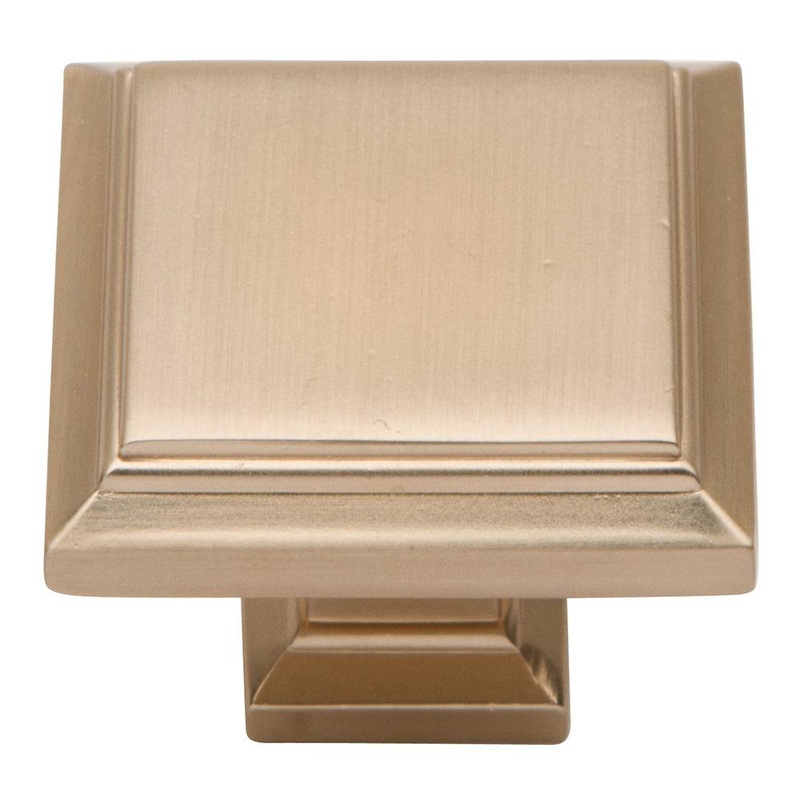 Atlas Homewares Sutton Place SquareKnob 289-CM Champagne