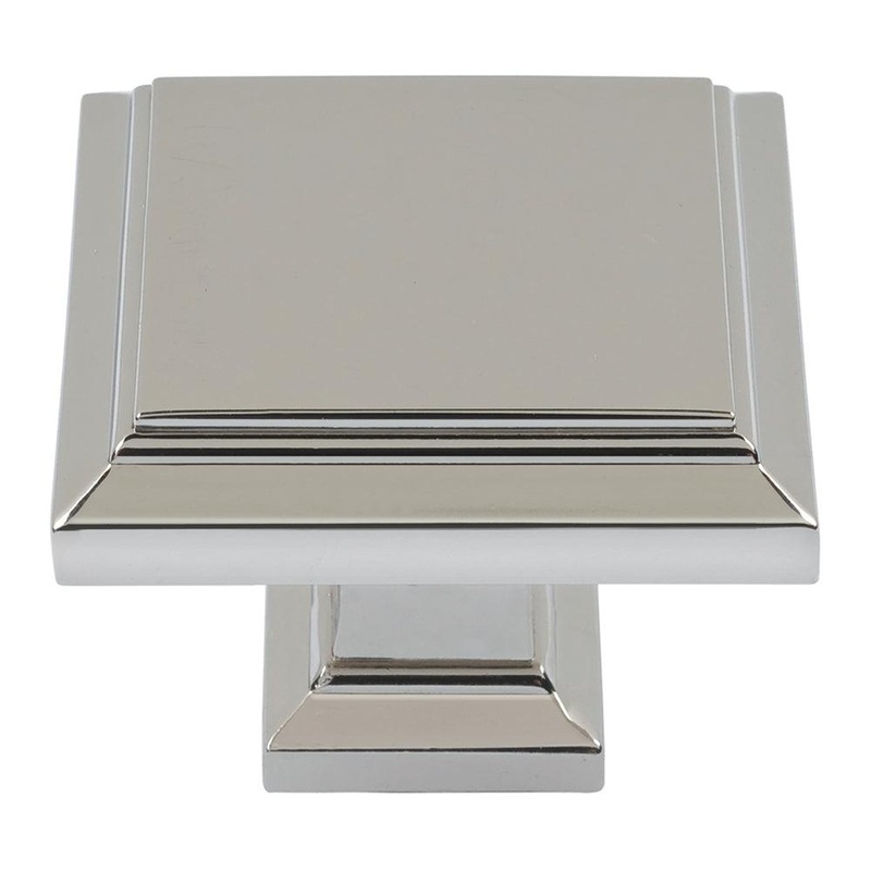Atlas Homewares Sutton Place SquareKnob 289-PN Polished Nickel