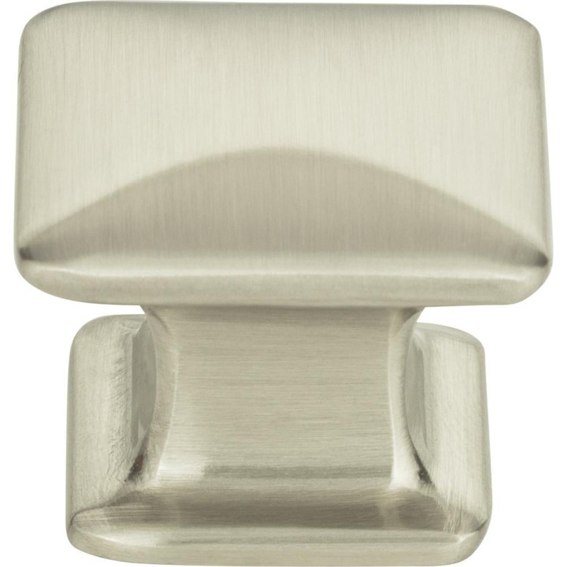 Atlas Homewares Alcott SquareKnob 322-BRN Brushed Nickel