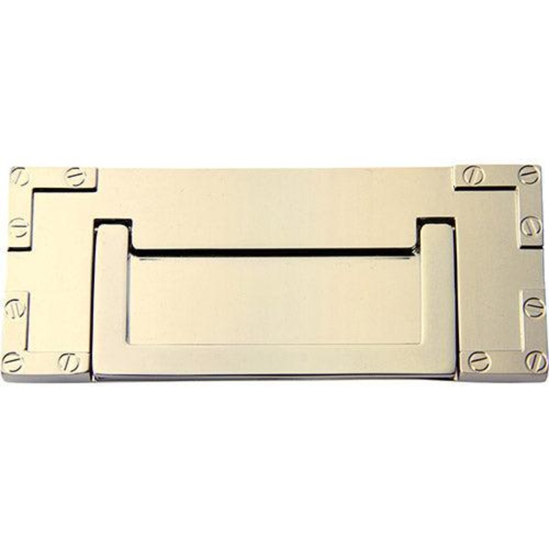 Atlas Homewares Campaign L-Bracket Drop Pull 3 CC 380-PB Polished Brass
