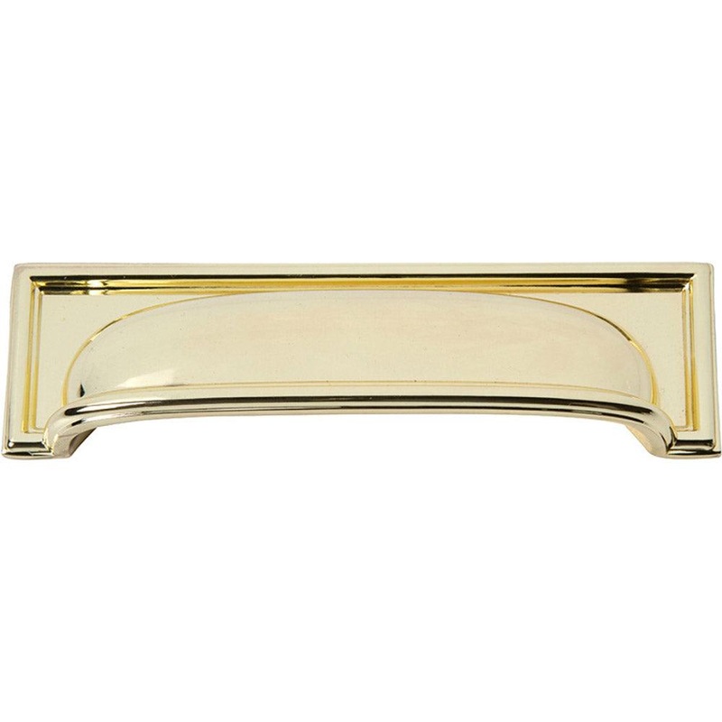 Atlas Homewares Campaign Rope Cup Pull 96MM CC 383-PB Polished Brass