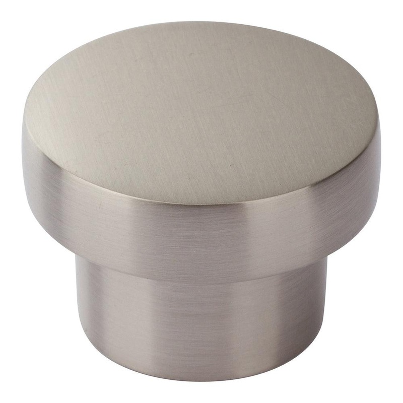 Atlas Homewares Chunky Round Knob Medium  A912-BN Brushed Nickel