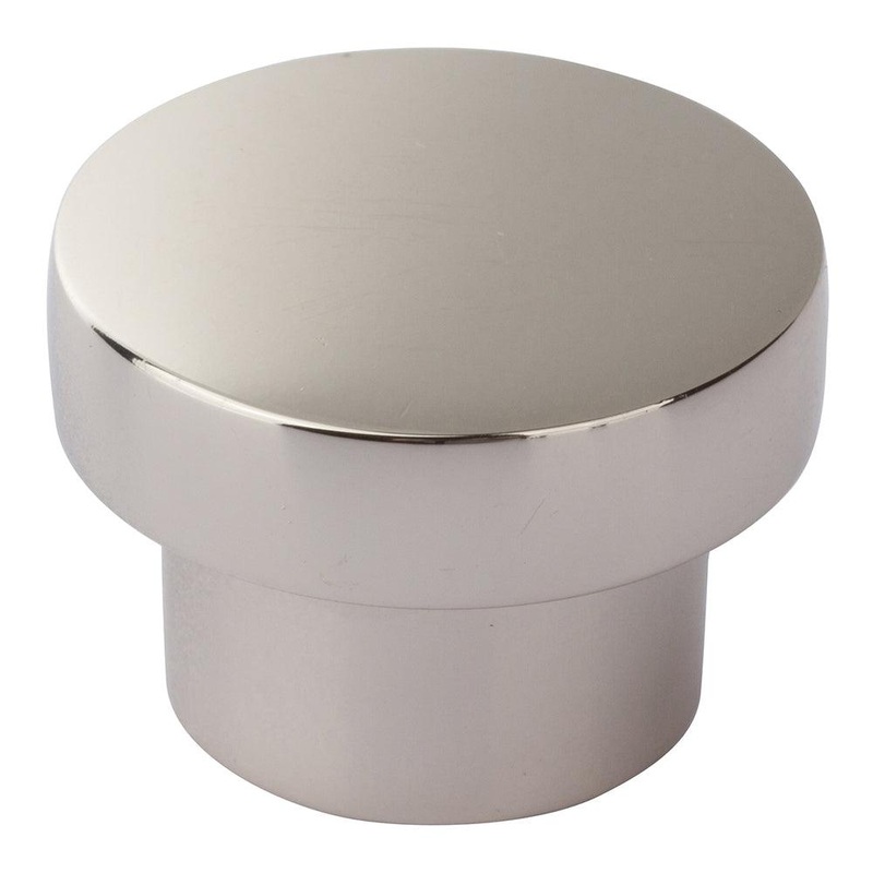 Atlas Homewares Chunky Round Knob Medium  A912-PN Polished Nickel