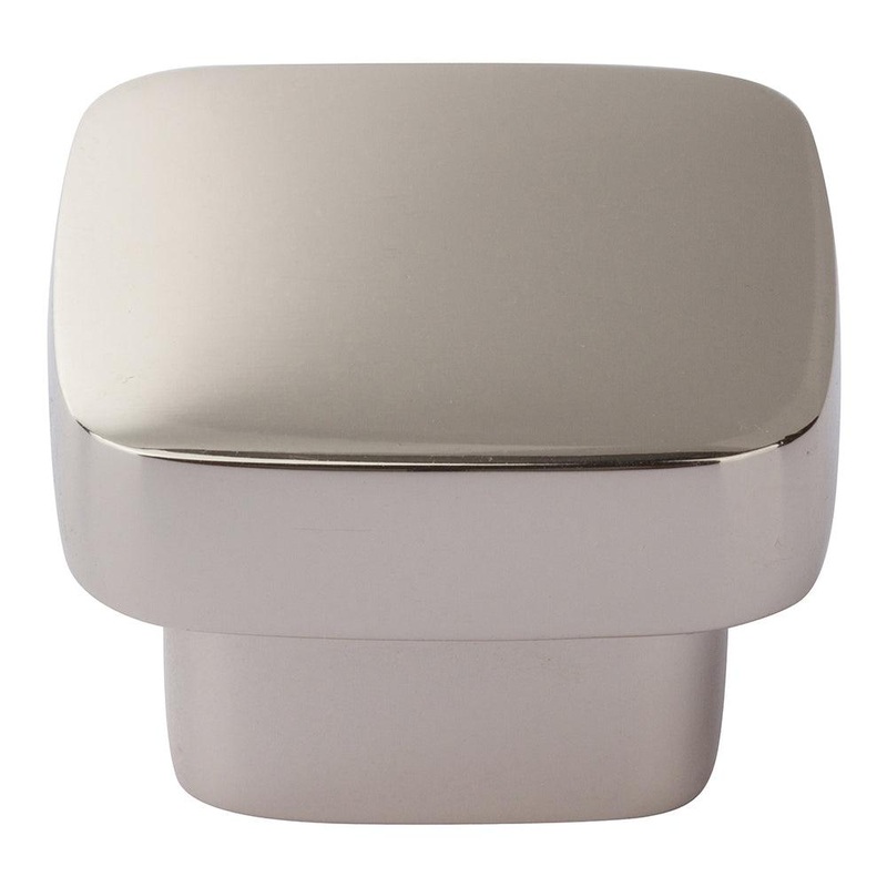 Atlas Homewares Chunky Square Knob Large A910-PN Polished Nickel