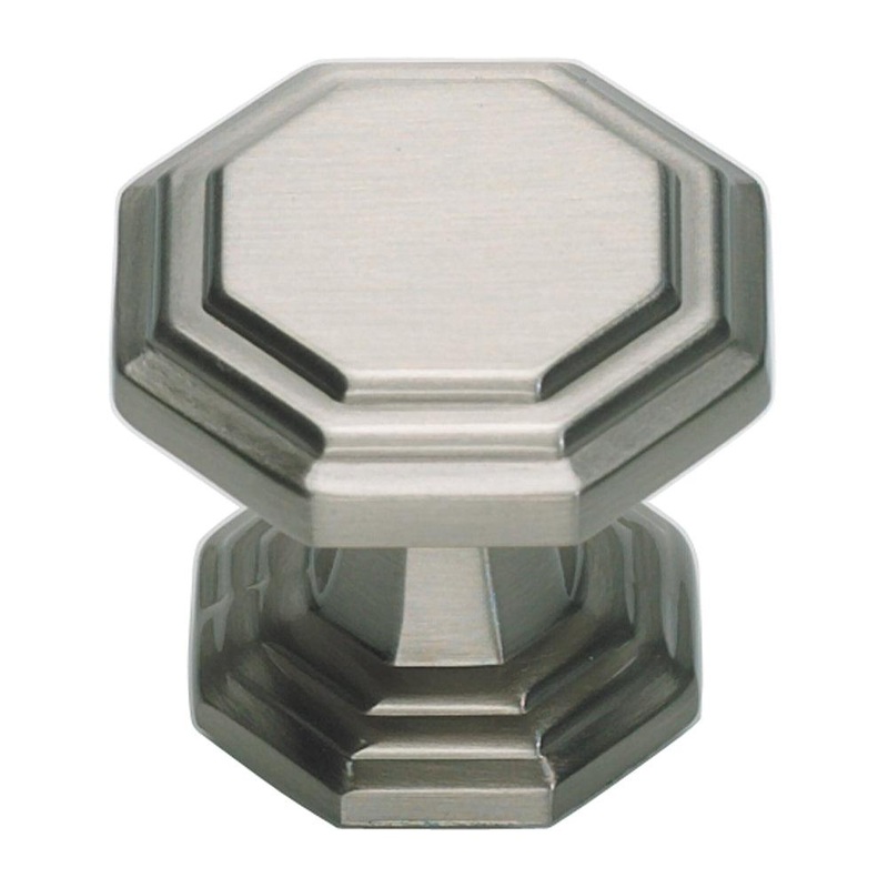 Atlas Homewares Dickinson Octagon Knob 319-BRN Brushed Nickel