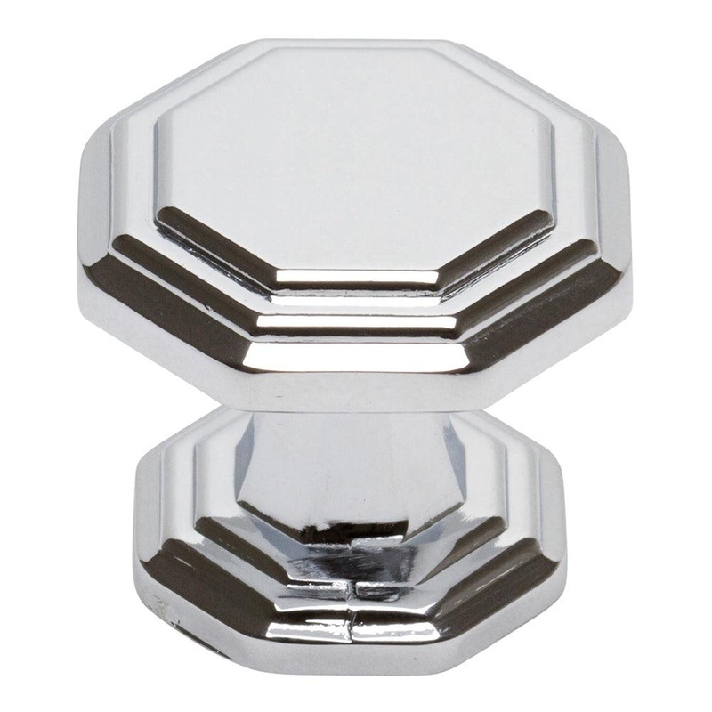 Atlas Homewares Dickinson Octagon Knob 319-CH Polished Chrome