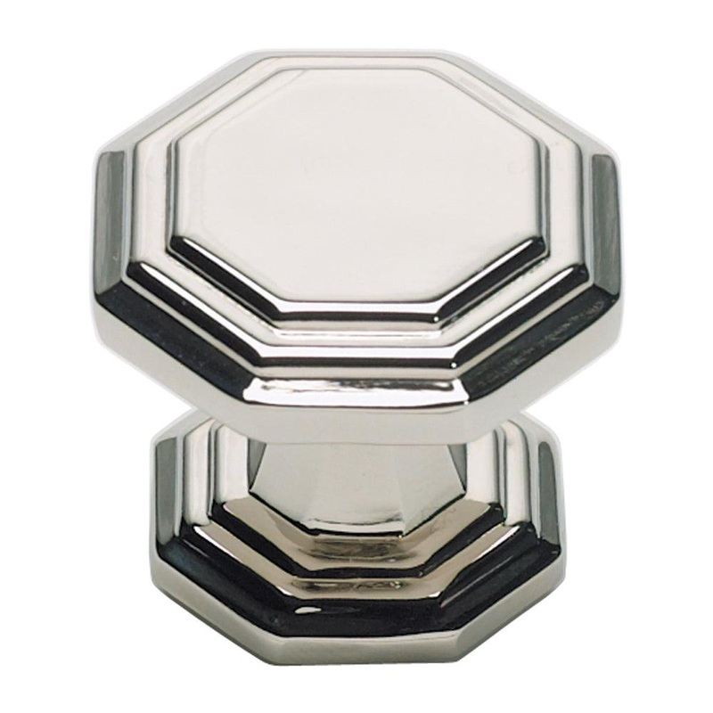 Atlas Homewares Dickinson Octagon Knob 319-PN Polished Nickel