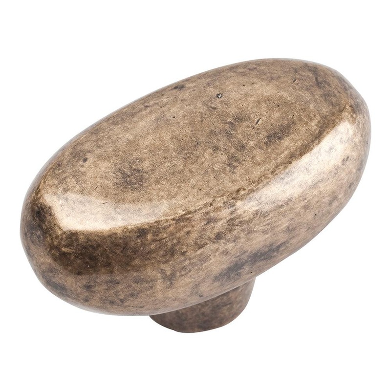 Atlas Homewares Distressed Oval Knob 332-CM Champagne