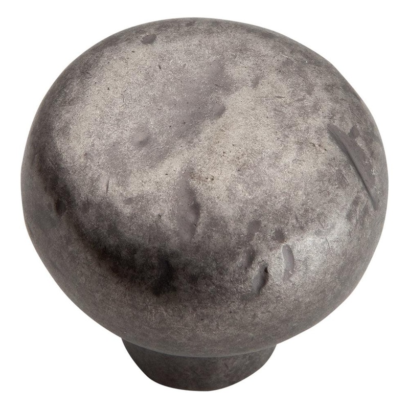 Atlas Homewares Distressed Round Knob 331-P Pewter