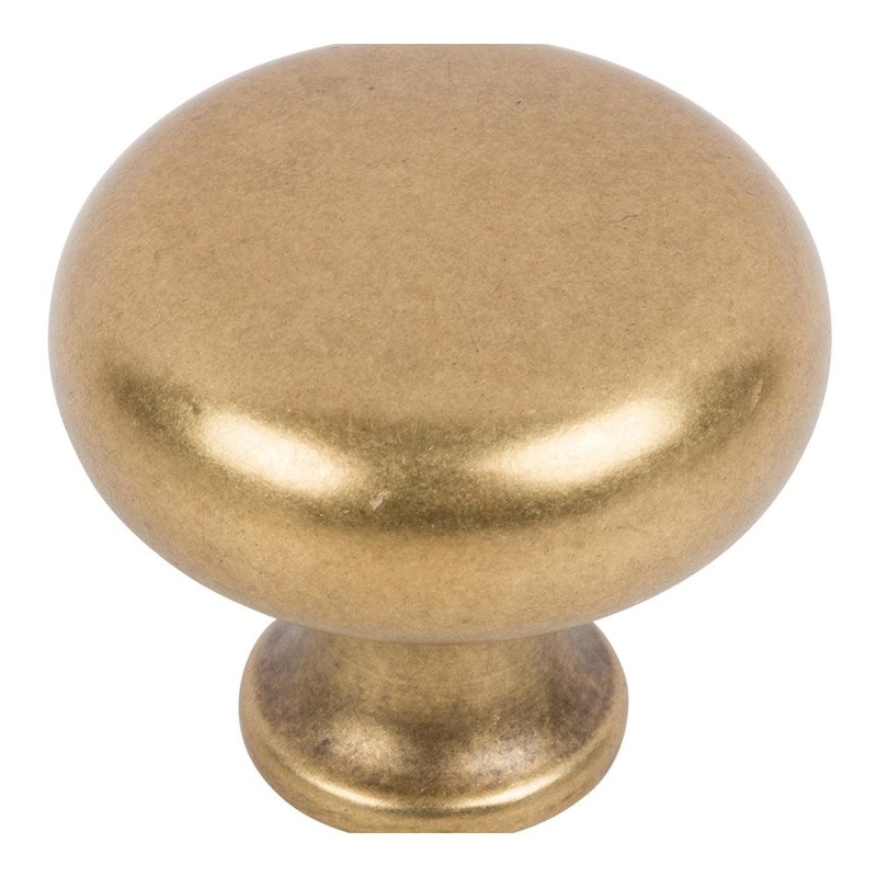 Atlas Homewares Round Knob A819-UB Vintage Brass