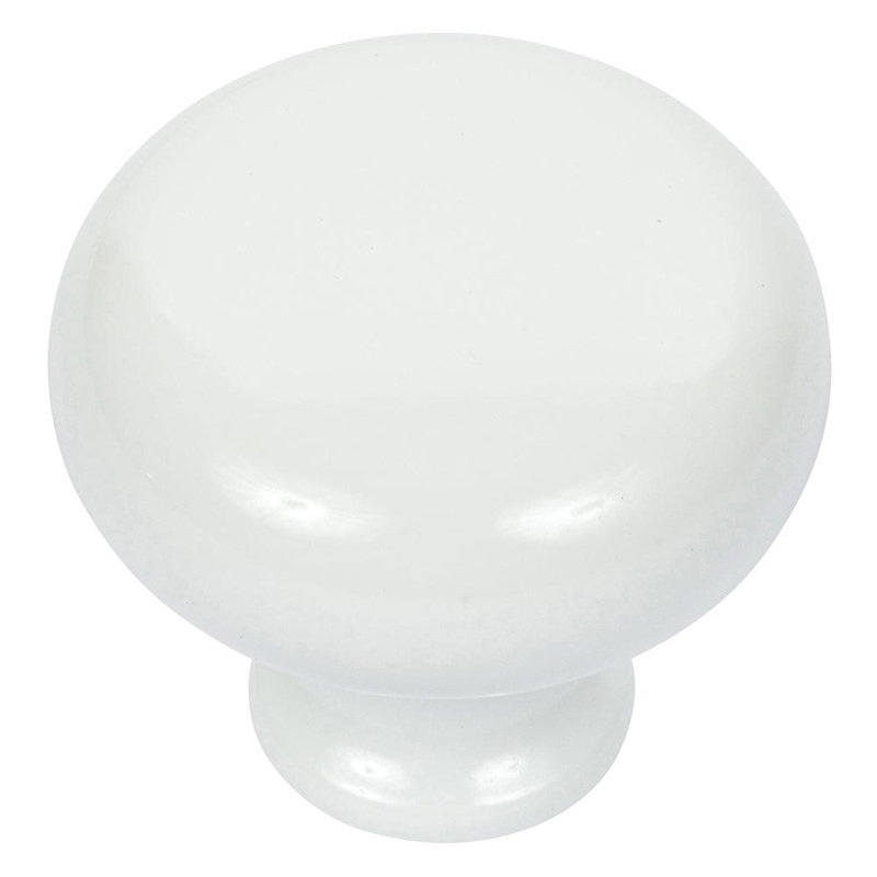 Atlas Homewares Round Knob A819-WG High White Gloss