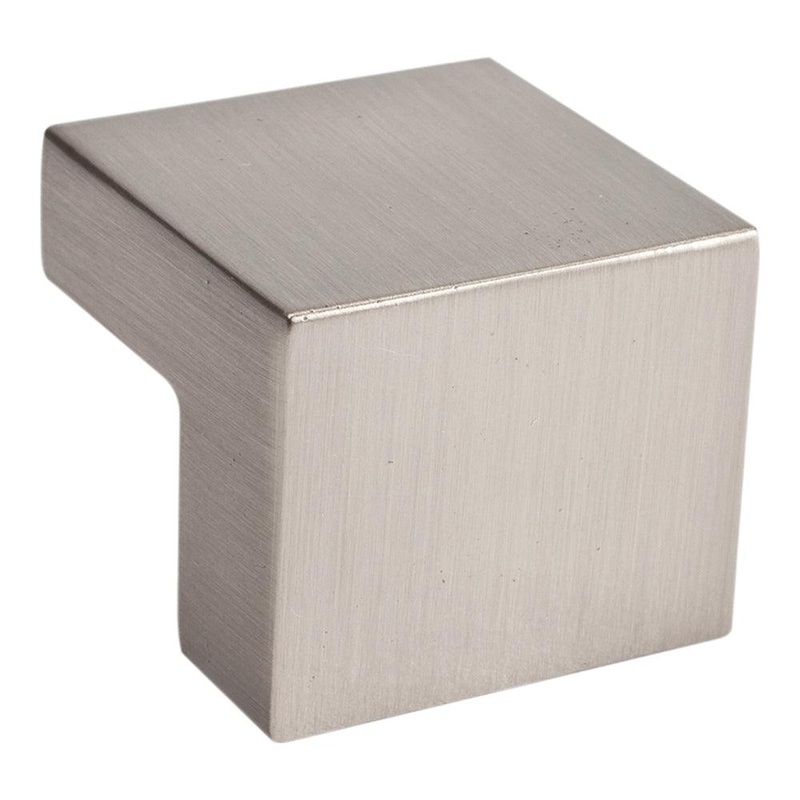 Atlas Homewares Small SquareKnob 16 MM CC A865-BN Brushed Nickel