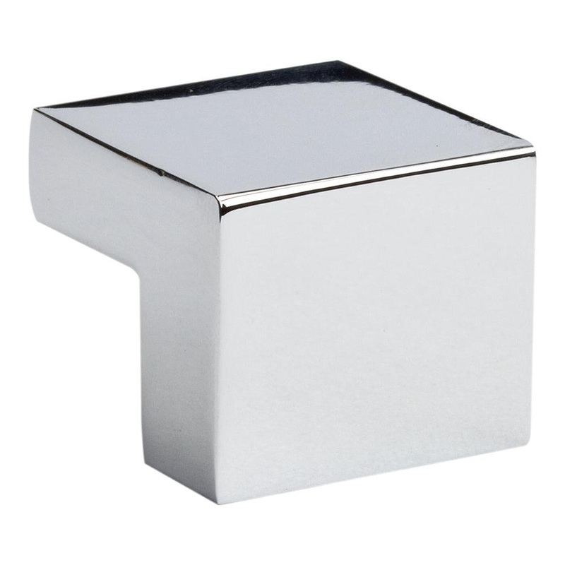 Atlas Homewares Small SquareKnob 16 MM CC A865-CH Polished Chrome