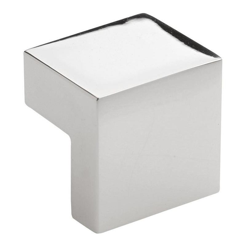 Atlas Homewares Small SquareKnob 16 MM CC A865-PN Polished Nickel