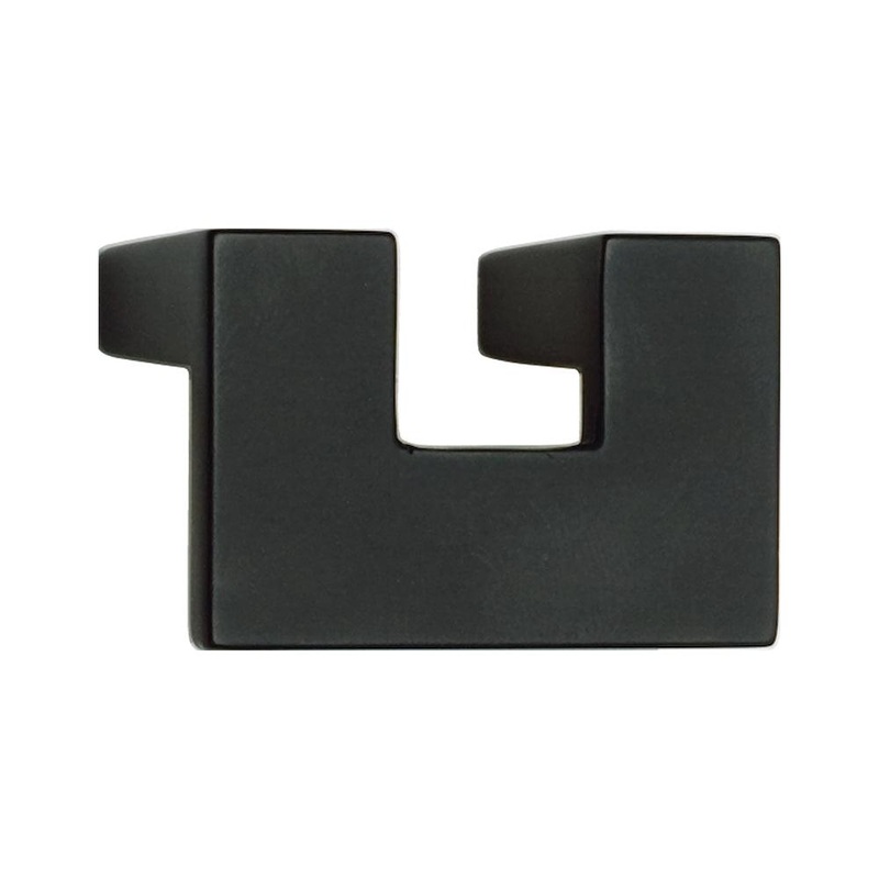 Atlas Homewares U-Turn Knob 32 MM CC A845-BL Matte Black