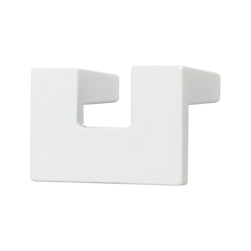 Atlas Homewares U-Turn Knob 32 MM CC A845-WG High White Gloss