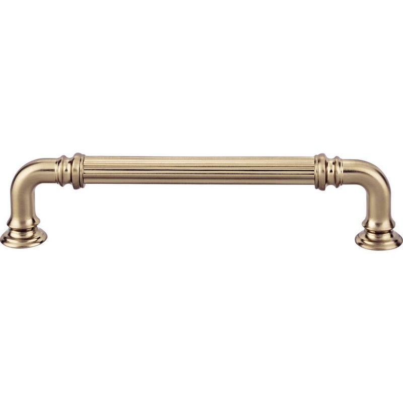 Top Knobs TK323HB Reeded Pull 5 Inch (c-c) – Honey Bronze from the Chareau collection