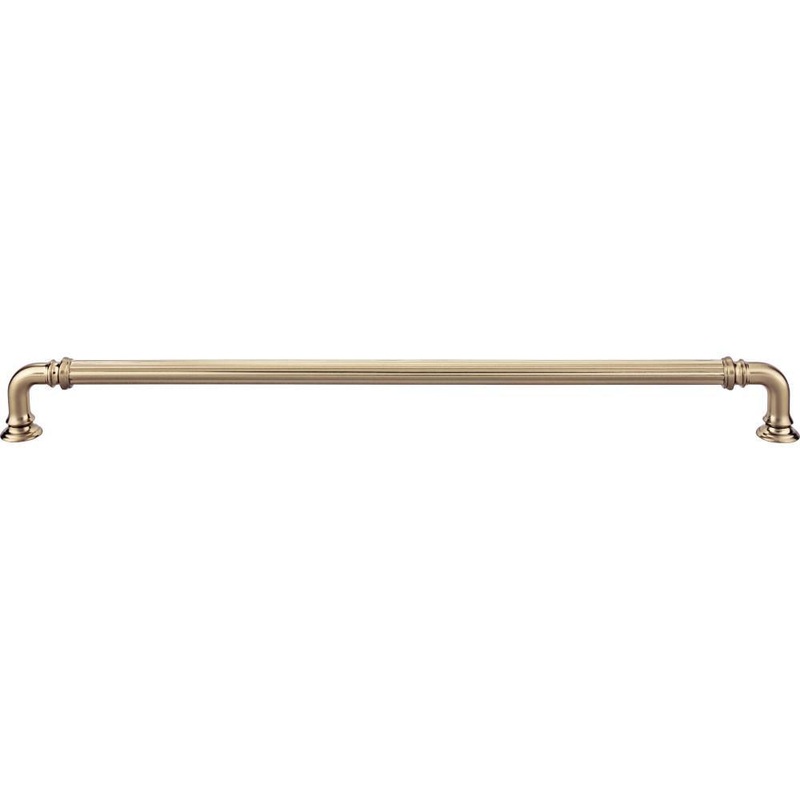 Top Knobs TK326HB Reeded Pull 12 Inch (c-c) – Honey Bronze from the Chareau collection