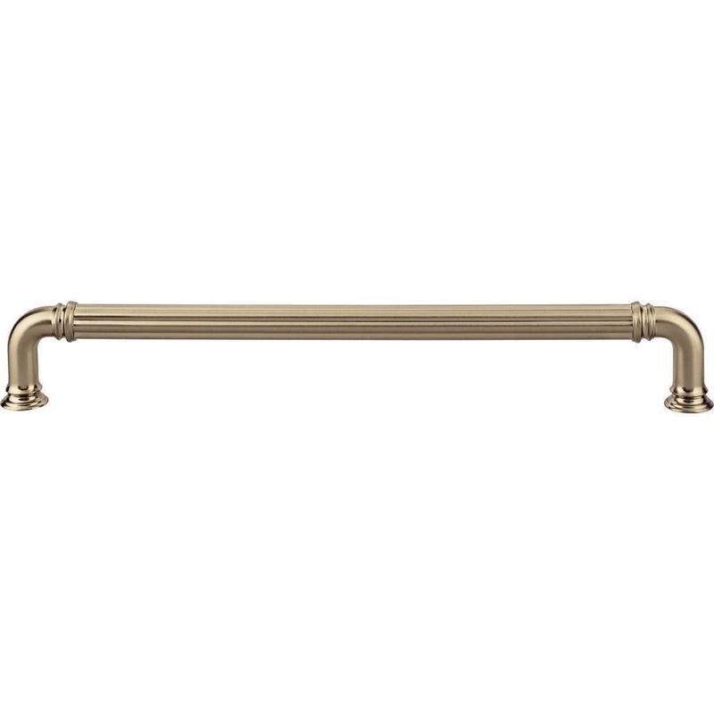 Top Knobs TK327HB Reeded Appliance Pull 12 Inch (c-c) – Honey Bronze from the Chareau collection
