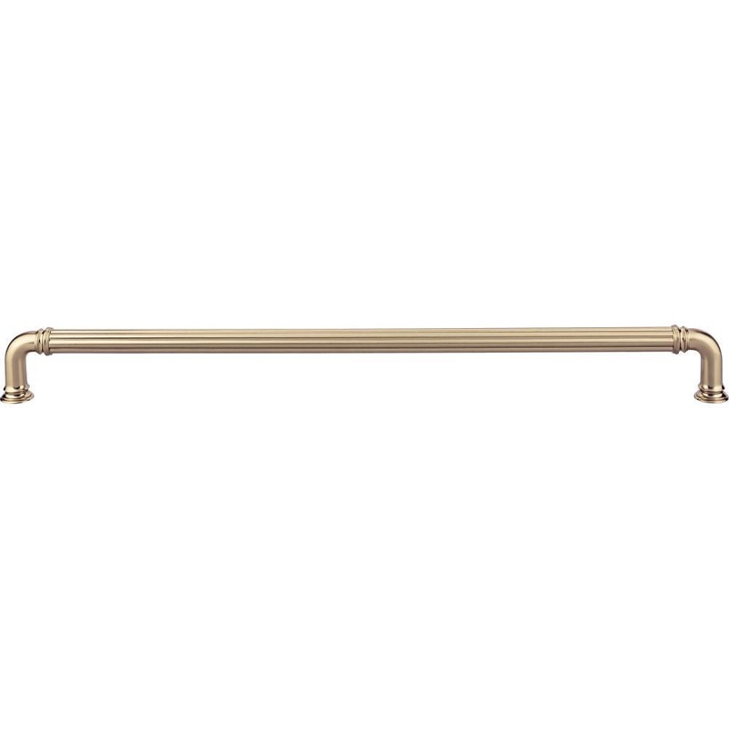 Top Knobs TK328HB Reeded Appliance Pull 18 Inch (c-c) – Honey Bronze from the Chareau collection