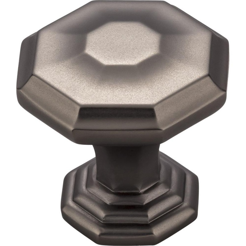Top Knobs TK340AG Chalet Knob 1 1/8 Inch – Ash Gray from the Chareau collection