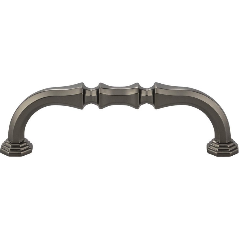 Top Knobs TK341AG Chalet Pull 3 3/4 Inch (c-c) – Ash Gray from the Chareau collection