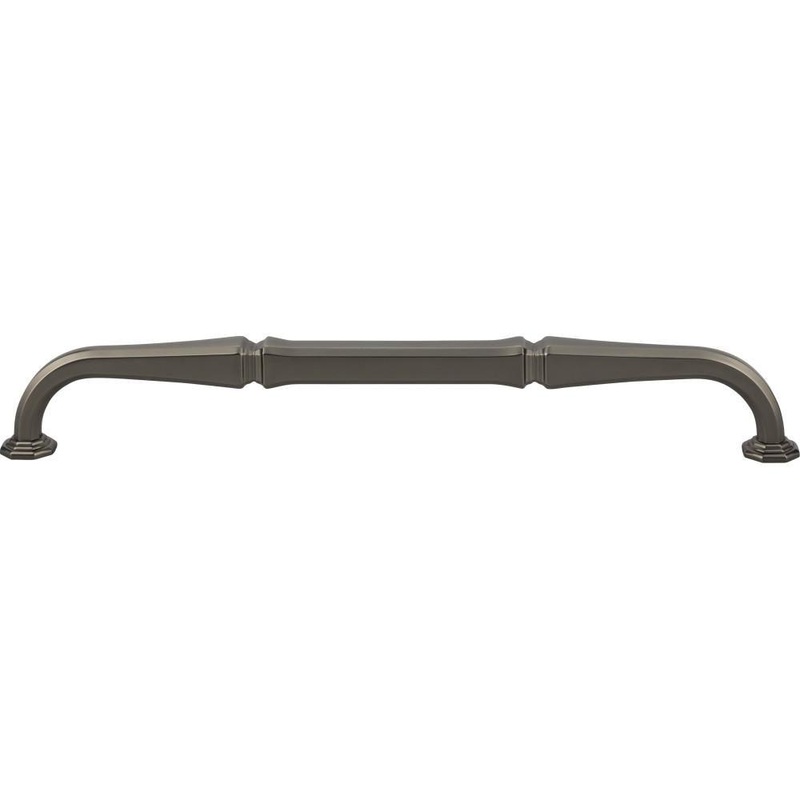 Top Knobs TK346AG Chalet Appliance Pull 12 Inch (c-c) – Ash Gray from the Chareau collection