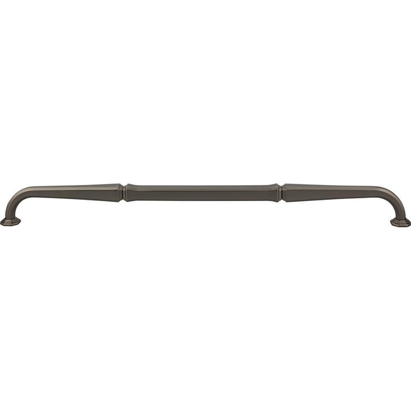 Top Knobs TK347AG Chalet Appliance Pull 18 Inch (c-c) – Ash Gray from the Chareau collection