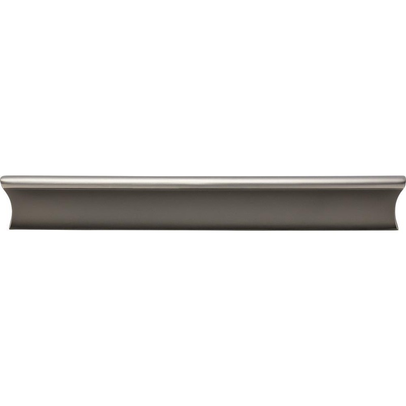 Top Knobs TK555AG Glacier Pull 6 Inch (c-c) – Ash Gray from the Mercer collection