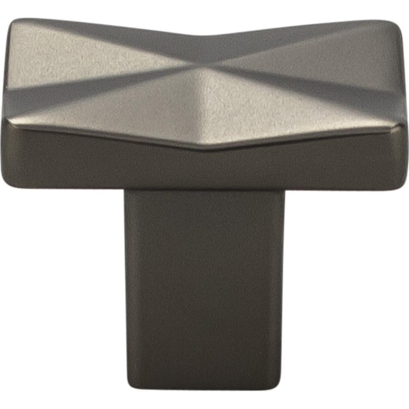 Top Knobs TK560AG Quilted Knob 1 1/4 Inch – Ash Gray from the Mercer collection