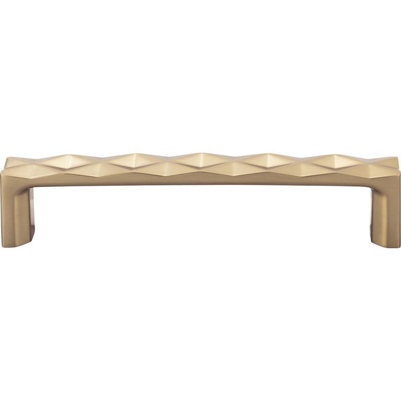 Top Knobs TK562HB Quilted Pull 5 1/16 Inch (c-c) – Honey Bronze from the Mercer collection