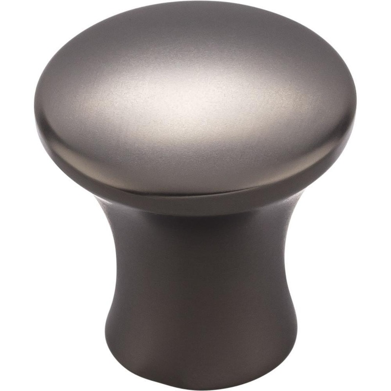 Top Knobs TK590AG Oculus Small Round Knob 7/8 Inch – Ash Gray from the Mercer collection