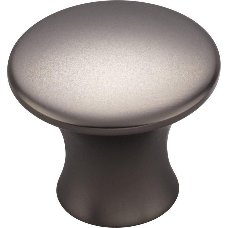 Top Knobs TK592AG Oculus Large Round Knob 1 5/16 – Ash Gray from the Mercer collection